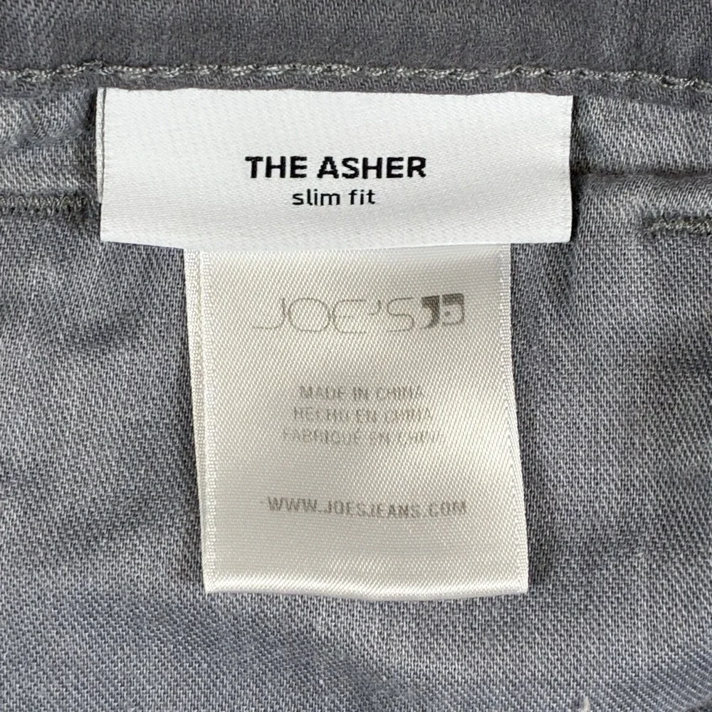Joes Jeans The Asher Mens 32x31 Gray Jeans Denim Soft Stretch Slim tailored READ